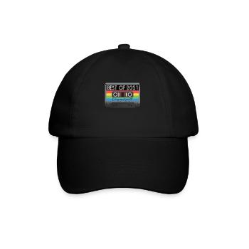 Best Of 2021 Vintage Cassette Retro Birthday - Baseball Cap - black/black - Front