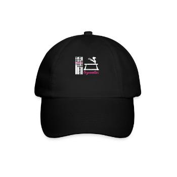 Jump Floor Step Bars Beam Gymnastics Funny - Baseball Cap - black/black - Front