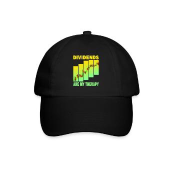 Dividends are my Therapy - Baseball Cap - black/black - Front
