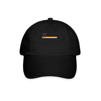Football Footballer Retro - Baseballkappe - Schwarz/Schwarz - Vorne