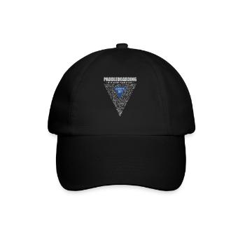 En cas de doute, pagayez. Stand up Paddle, SUP 2011 - Casquette classique - noir/noir - Devant