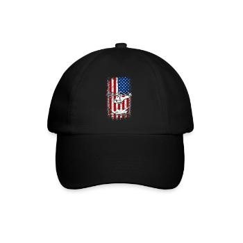 Hélicoptère drapeau américain des États-Unis - Casquette classique - noir/noir - Devant