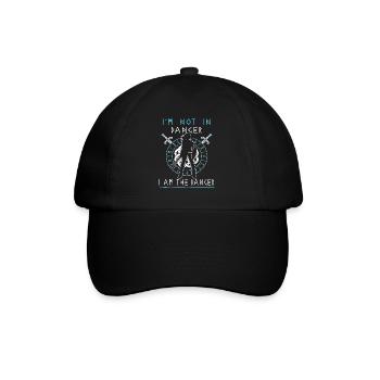 Shield-Maiden - I´m not in danger- Lagertha Viking - Baseballkappe - Schwarz/Schwarz - Vorne