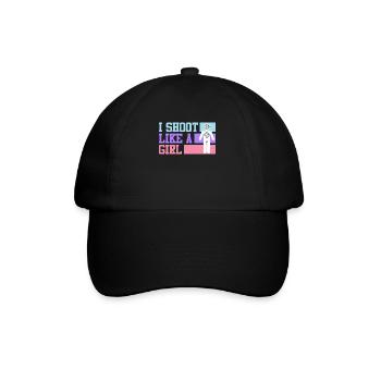 I shoot like a Girl Women's Sports Shooting - Baseball Cap - black/black - Front
