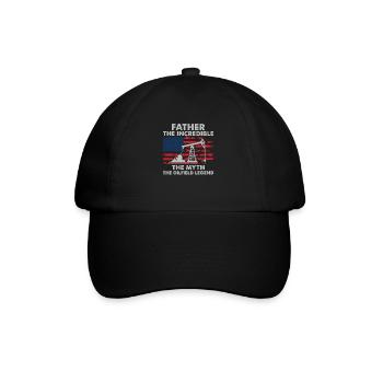 Oilfield Worker Père Le Mythe Funny Oil Well - Casquette classique - noir/noir - Devant