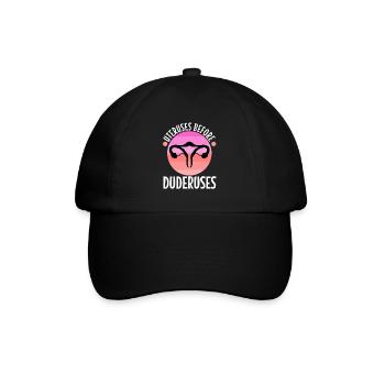 Utérus avant duderuses - Casquette classique - noir/noir - Devant
