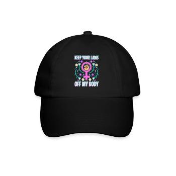Gardez vos lois hors de mon corps - Casquette classique - noir/noir - Devant