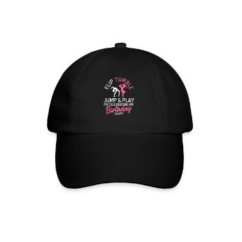 Flip Tumble Jump Game Gymnastics Birthday Gymnast - Baseball Cap - black/black - Front