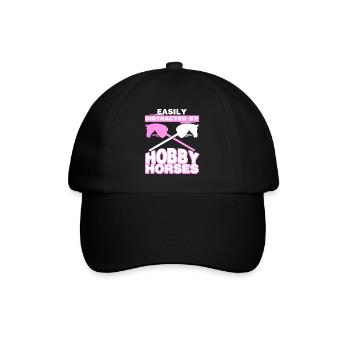 Hobby Horse Horsing Hobbyhorse - Baseball Cap - black/black - Front