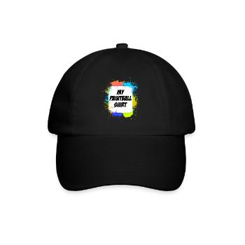Mein Paintball Shirt Paintballspieler - Baseballkappe - Schwarz/Schwarz - Vorne
