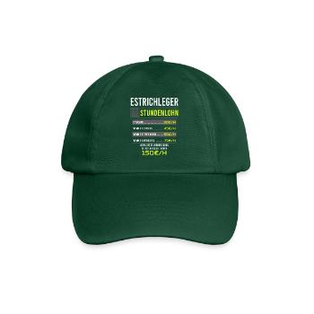 Estrichleger Spruch Arbeitsshirt Kollegen Geschenk - Baseballkappe - Flaschengrün - Vorne
