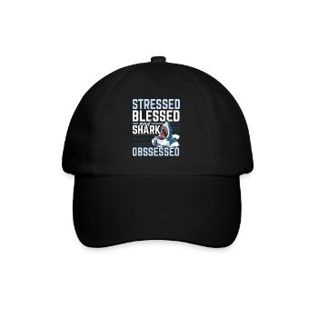 Stressé, béni et obsédé par les requins Meeresb - Casquette classique - noir/noir - Devant
