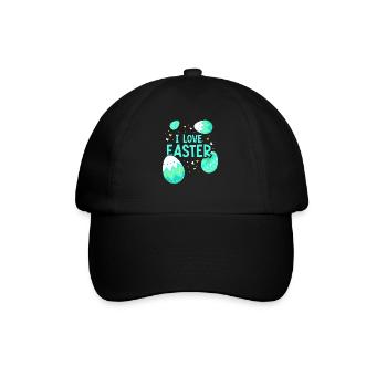 J’adore Easter Easter Easter Easter Egg Lapin de Pâques - Casquette classique - noir/noir - Devant
