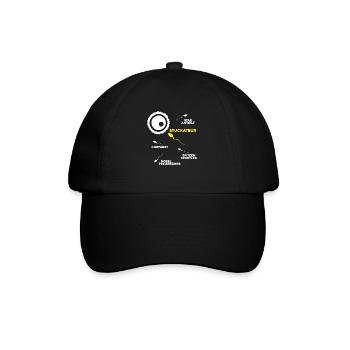 Stuckateur Plasterer Stukkateur Gipser Verputzer - Baseballkappe - Schwarz/Schwarz - Vorne