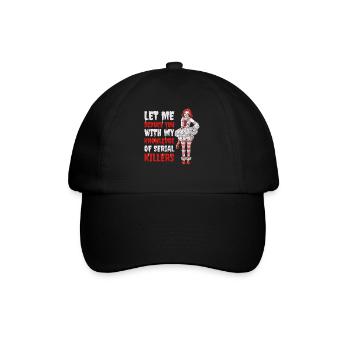 Laissez-moi vous séduire Cadeau de série policière - Casquette classique - noir/noir - Devant