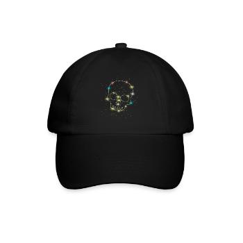 �delkonstellation Skelettsch�del Konstellation - Baseballkappe - Schwarz/Schwarz - Vorne