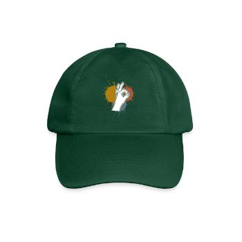 Looked in Retro Stains Looked in - Baseball Cap - bottle green - Front
