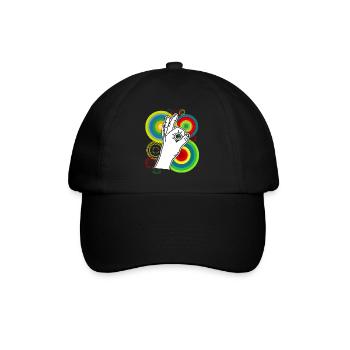 Regardé dans Rétro drôle Regardé dans - Casquette classique - noir/noir - Devant