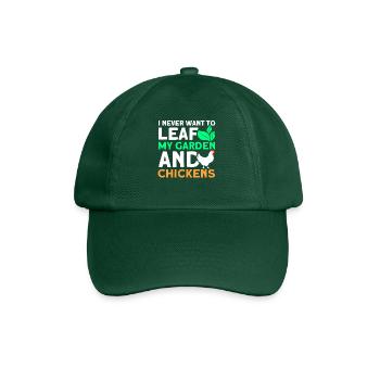 Gardening Gardener Chicken Farmer Chicken Feeder - Baseball Cap - bottle green - Front