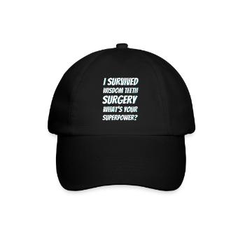 Wisdom Teeth Wisdom Tooth Patient Dentist - Baseball Cap - black/black - Front