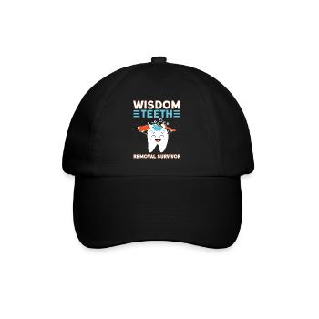 Wisdom Teeth Wisdom Tooth Patient Dentist - Baseball Cap - black/black - Front