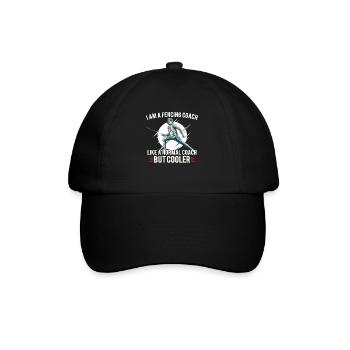 Fechten Trainer Fechter Zaun Sohn Tochter - Baseballkappe - Schwarz/Schwarz - Vorne