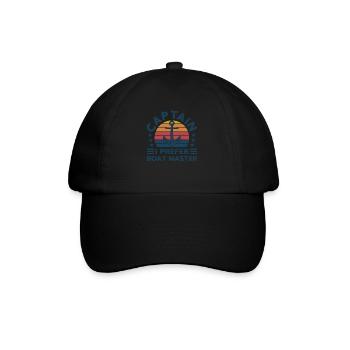 Captain Captains Boating Gift - Baseball Cap - black/black - Front