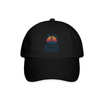 Captain Captains Boating Gift - Baseball Cap - black/black - Front