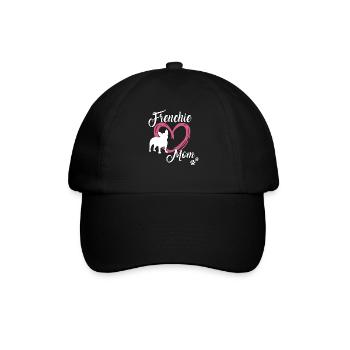 Frenchie Mom Motif Cute French Bulldog - Baseball Cap - black/black - Front