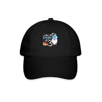 Dieser Kleine Gnom Ist 1 Geburtstagskind - Baseballkappe - Schwarz/Schwarz - Vorne
