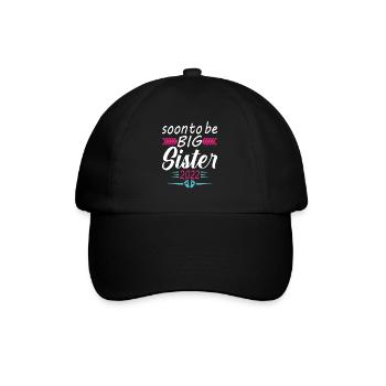 Bientôt Grande Sœur 2022 Cadeau Annonce Grossesse - Casquette classique - noir/noir - Devant