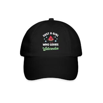 Pastèque Kawaii Melon - Casquette classique - noir/noir - Devant