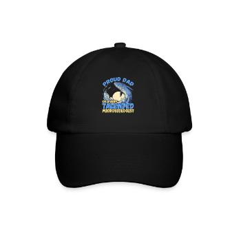 Proud Dad Of A Microbiologist Ocean Scientist - Baseball Cap - black/black - Front