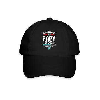 Je Vais Encore Être Papy En 2022 Cadeau Enceinte - Casquette classique - noir/noir - Devant