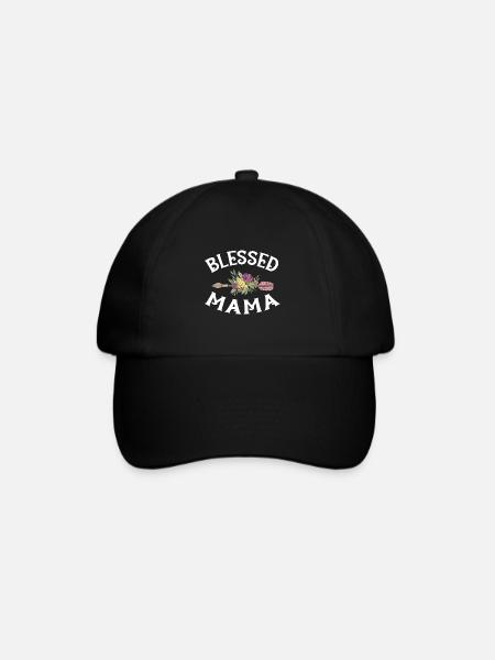 blessed mama - Baseballkappe - Schwarz/Schwarz