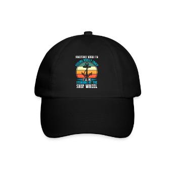 Captain Boat Captains Gift - Baseball Cap - black/black - Front