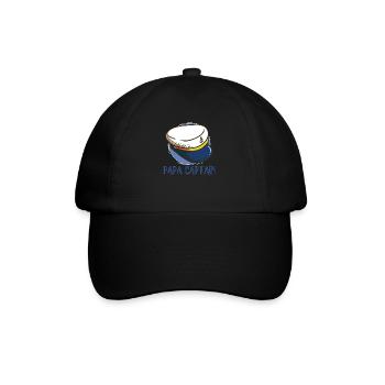 Boating Dad Boat Captain Pontoon Sailor Cruising - Baseball Cap - black/black - Front