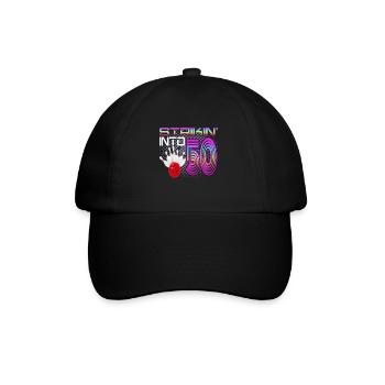 Striking Into 50 Bowling Bowler 50th Birthday - Baseball Cap - black/black - Front