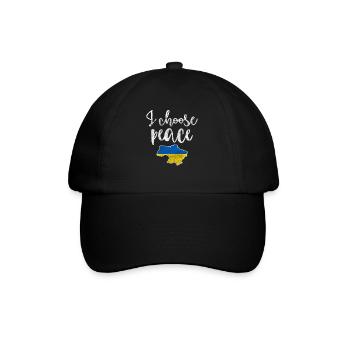Ukraine Solidarität - Baseballkappe - Schwarz/Schwarz - Vorne