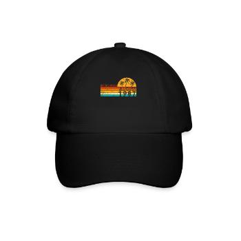 Retro since August 1987 - Geburtstag im August - Baseballkappe - Schwarz/Schwarz - Vorne