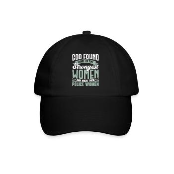 I am a policeman and a wife Police Poli - Baseball Cap - black/black - Front