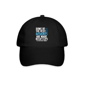 Les meilleurs souvenirs sont faits dans le thé Flip Flops - Casquette classique - noir/noir - Devant