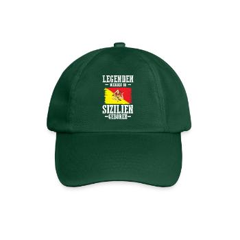 Sicilia Sizilien Sizilianer Sizilianisches - Baseballkappe - Flaschengrün - Vorne