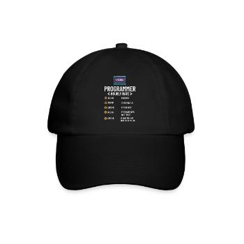 Programmeur Programmation Ordinateur Développeur Pc - Casquette classique - noir/noir - Devant