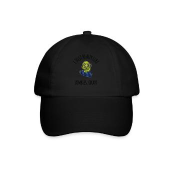 I Just Really Like Zombies ok? - Baseball Cap - black/black - Front