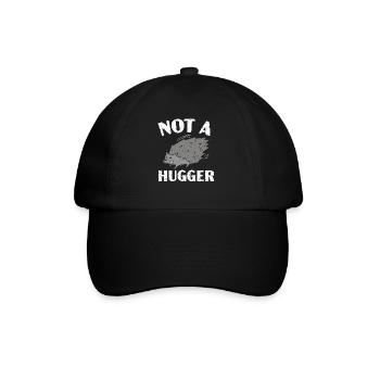 Not A Hugger Porcupine Rodent Spine Animal Lover - Baseball Cap - black/black - Front