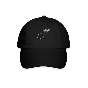 Saut d’avion vétéran parachutiste - Casquette classique - noir/noir - Devant