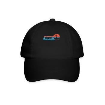 Pêcheur né en 1986 Anniversaire Fliegenflischen - Casquette classique - noir/noir - Devant