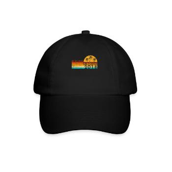 Retro since Oktober 2018 - Geburtstag im Oktober - Baseballkappe - Schwarz/Schwarz - Vorne