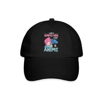 I Like K-Pop And Anime K-Pop - Baseball Cap - black/black - Front